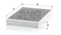Raitisilmasuodatin MANN-FILTER CUK 34 003