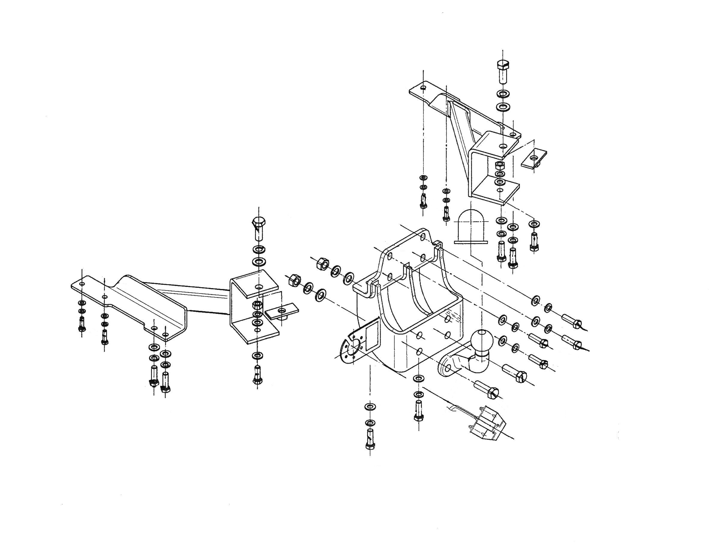 Vetokoukku STEINHOF STT-166 Toyota Land Cruiser '02-09