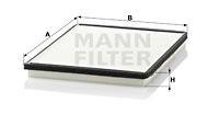 Raitisilmasuodatin MANN-FILTER CU 2530