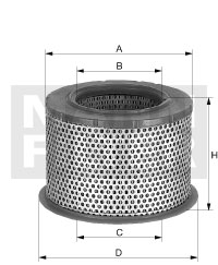 Ilmansuodatin MANN-FILTER C 2375