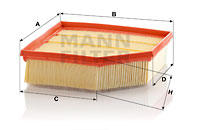Ilmansuodatin MANN-FILTER C 23 129