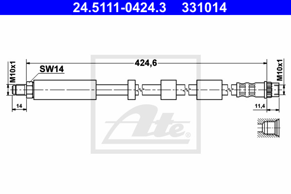 Jarruletku ATE 24.5111-0424.3