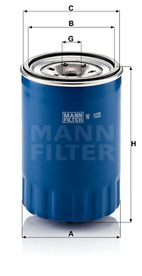 Öljynsuodatin MANN-FILTER W 1035