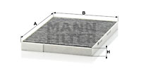 Raitisilmasuodatin MANN-FILTER CUK 2620