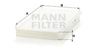 Raitisilmasuodatin MANN-FILTER CU 3139