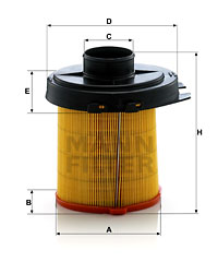 Ilmansuodatin MANN-FILTER C 1468