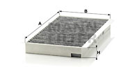 Raitisilmasuodatin MANN-FILTER CUK 3139