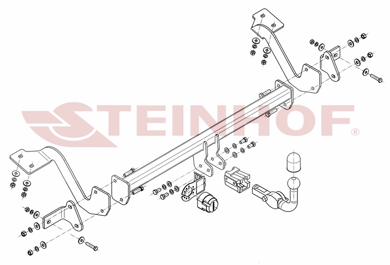 Vetokoukku STEINHOF STC-024 Citroen Berlingo '08-