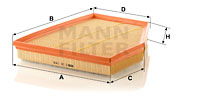 Ilmansuodatin MANN-FILTER C 31 143