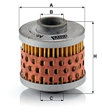 Öljynsuodatin MANN-FILTER MH 52/1