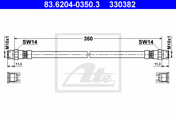 Jarruletku ATE 83.6204-0350.3