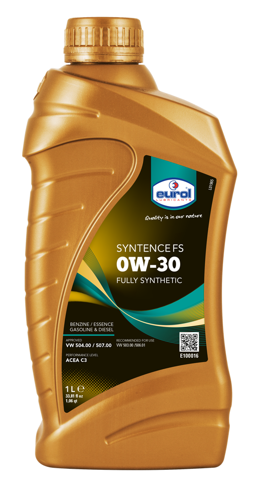Moottoriöljy EUROL 0W30 SYNTENCE FS 1L