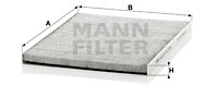 Raitisilmasuodatin MANN-FILTER CUK 3059