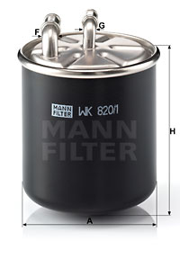 Polttoainesuodatin MANN-FILTER WK 820/1