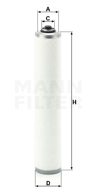 Suodatin, paineilma MANN-FILTER LE 9019