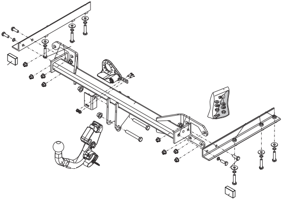 Vetokoukku BRINK 597000 Subaru Outback '14-
