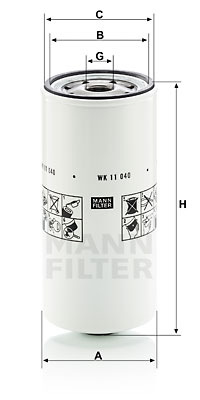 Polttoainesuodatin MANN-FILTER WK 11 040 x