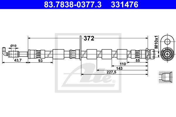 Jarruletku ATE 83.7838-0377.3