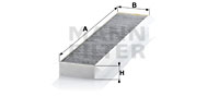 Raitisilmasuodatin MANN-FILTER CUK 5141