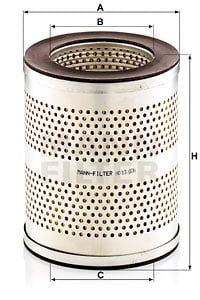 Suodatin, työhydrauliikka MANN-FILTER HD 13 006