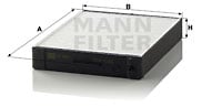 Raitisilmasuodatin MANN-FILTER CU 2647
