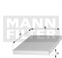 Raitisilmasuodatin MANN-FILTER CU 50 001
