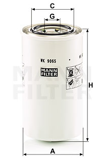 Polttoainesuodatin MANN-FILTER WK 9065
