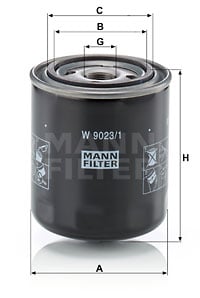 Hydrauliikkasuodatin, automaattivaihteisto MANN-FILTER W 9023/1