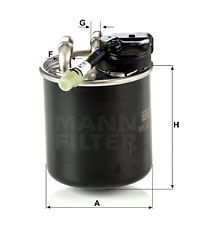 Polttoainesuodatin MANN-FILTER WK 820/17