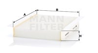 Raitisilmasuodatin MANN-FILTER CU 22 022
