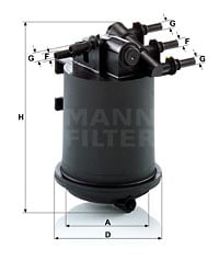 Polttoainesuodatin MANN-FILTER WK 939/1