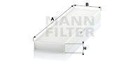 Raitisilmasuodatin MANN-FILTER CU 4436