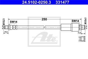 Jarruletku, Taka-akseli, AUDI A8, 4D0 611 775 B