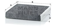 Raitisilmasuodatin MANN-FILTER CUK 1827