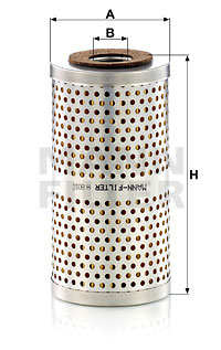 Suodatin, työhydrauliikka MANN-FILTER H 8010