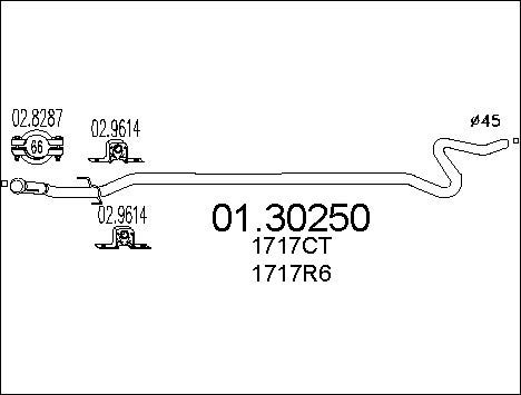 Pakoputki MTS 01.30250