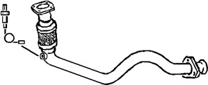 Pakoputki, Edessä, SEAT LEON, TOLEDO II, SKODA OCTAVIA II, OCTAVIA Combi II, VW GOLF IV, GOLF Variant IV, 1J0253091CC