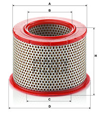 Ilmansuodatin MANN-FILTER C 1555/1