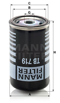 Ilmankuivaus patruuna, paineilmalaite MANN-FILTER TB 719