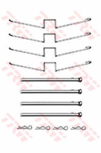 Tarvikesarja, jarrupala, DAIMLER,JAGUAR,RENAULT, 1131172, 77 01 155 000