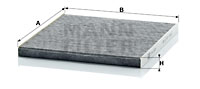 Raitisilmasuodatin MANN-FILTER CUK 2435