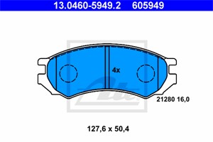 Jarrupalasarja, levyjarru, Etuakseli, NISSAN PRIMERA, PRIMERA Hatchback, 41060-72J25