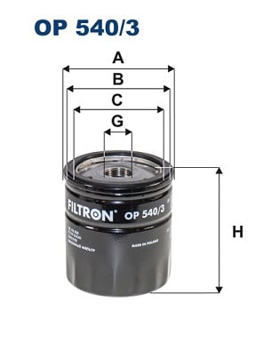 Öljynsuodatin FILTRON OP 540/3