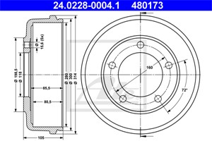 Jarrurumpu, Taka-akseli, FORD TRANSIT Buss, TRANSIT Flak/chassi, TRANSIT Skåp, 4078769, 4446218