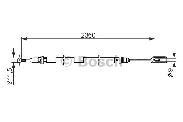 Käsijarruvaijeri BOSCH 1 987 477 714