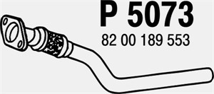 Pakoputki, Edessä, RENAULT GRAND SCÉNIC II, MEGANE II, MEGANE Kombi II, MEGANE Sedan II, SCÉNIC II, 8200189553