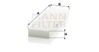 Raitisilmasuodatin MANN-FILTER CU 30 004