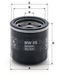 Öljynsuodatin MANN-FILTER MW 65