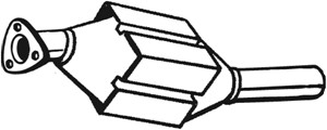 Katalysaattori, Keskellä, FORD GALAXY, SEAT ALHAMBRA, VW SHARAN, 1211097, 7M3131700AX, 7M3131700X