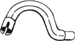 Pakoputki, Keskellä, VOLVO 740, 740 Kombi, 760, 760 Kombi, 940, 940 II, 940 Kombi, 940 Kombi II, 1332523, 1357069, 1357089, 9155408